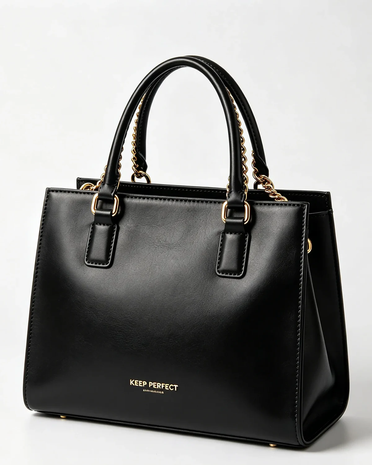 LuxCraft handbag development discussion with material swatches and premium product references